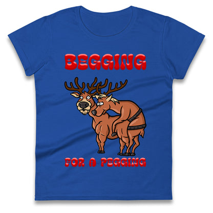 Deer Christmas Ladies T Shirt