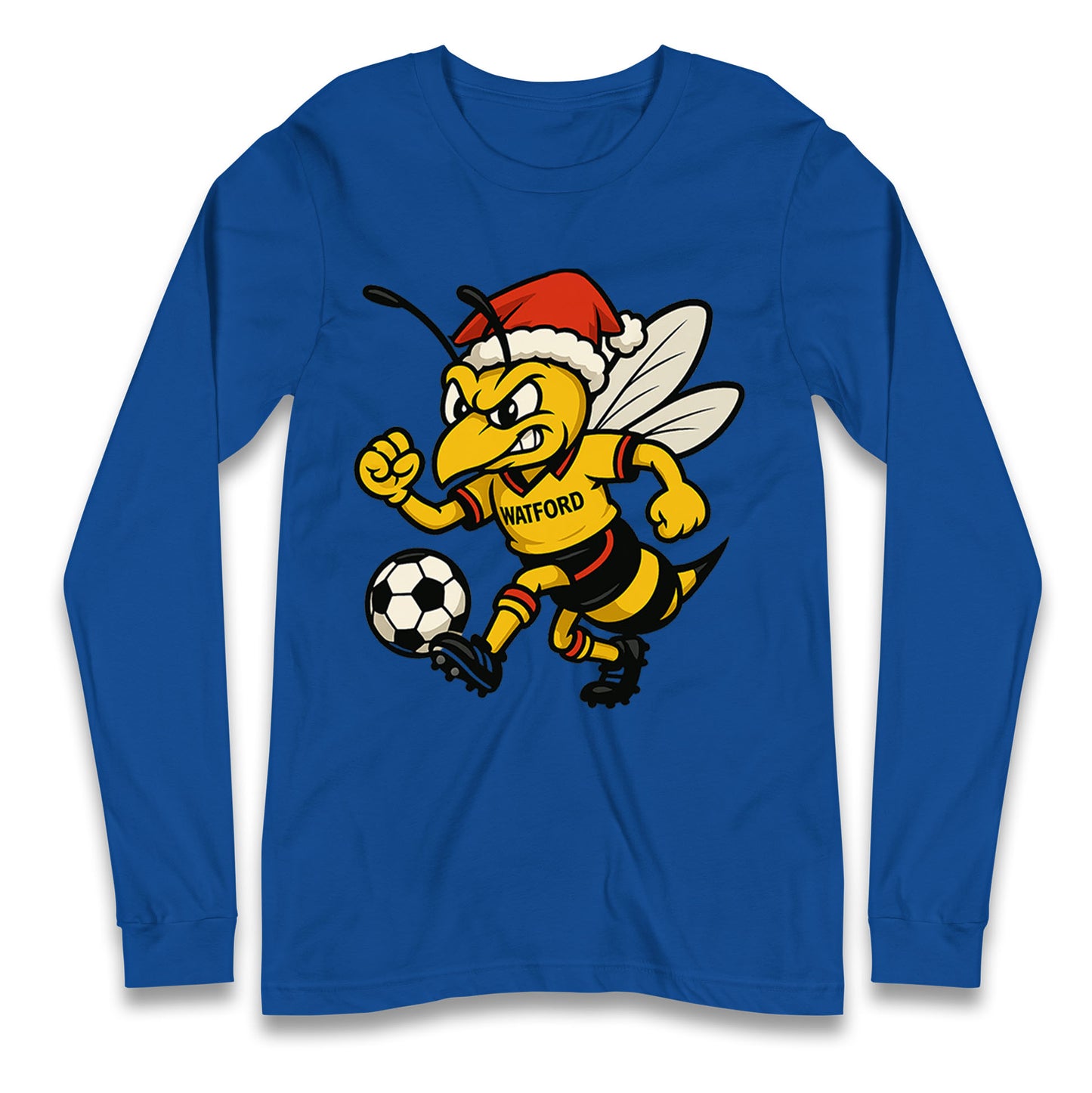 Retro Watford Christmas Long Sleeve Shirt