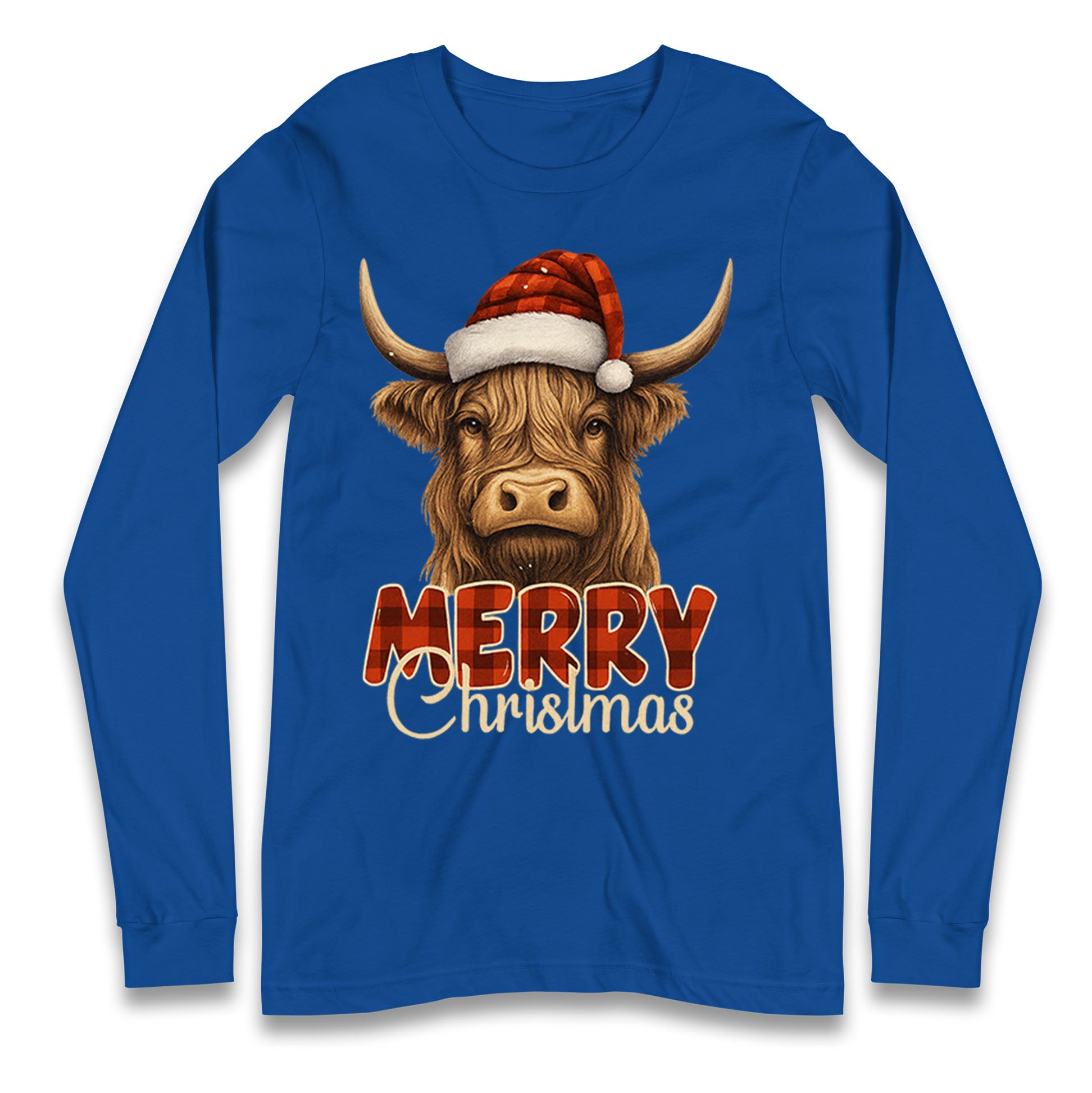 Highland Cow Christmas Longsleeve T Shirt