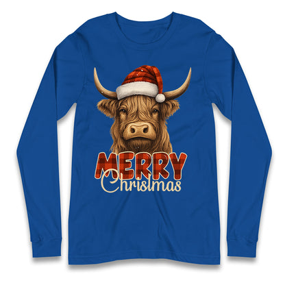 Highland Cow Christmas Longsleeve T Shirt