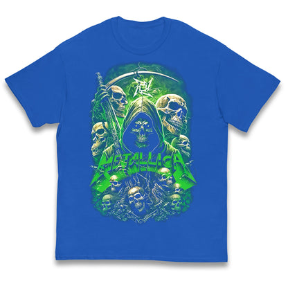 Metallica Green Skulls Kids T Shirt