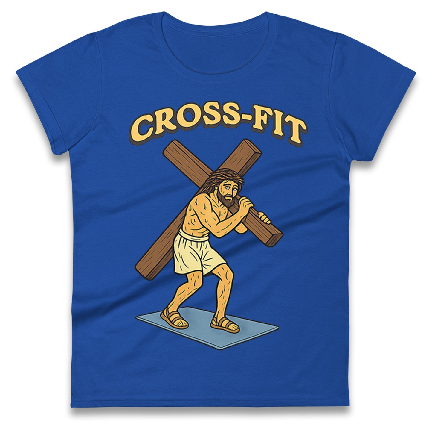 Jesus Cross Fit Ladies T Shirt