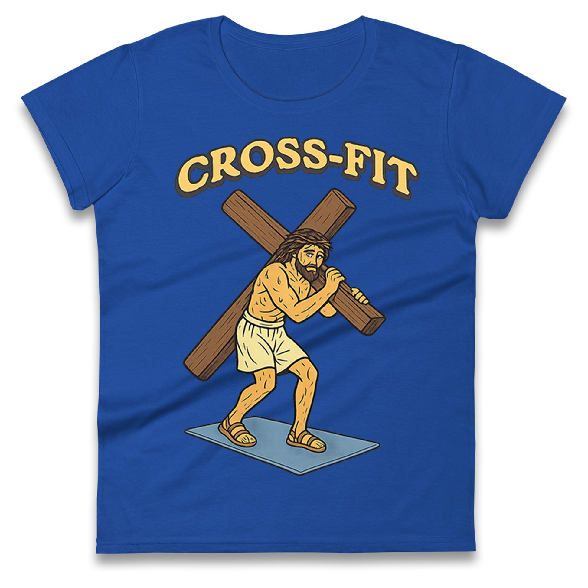 Jesus Cross Fit Ladies T Shirt