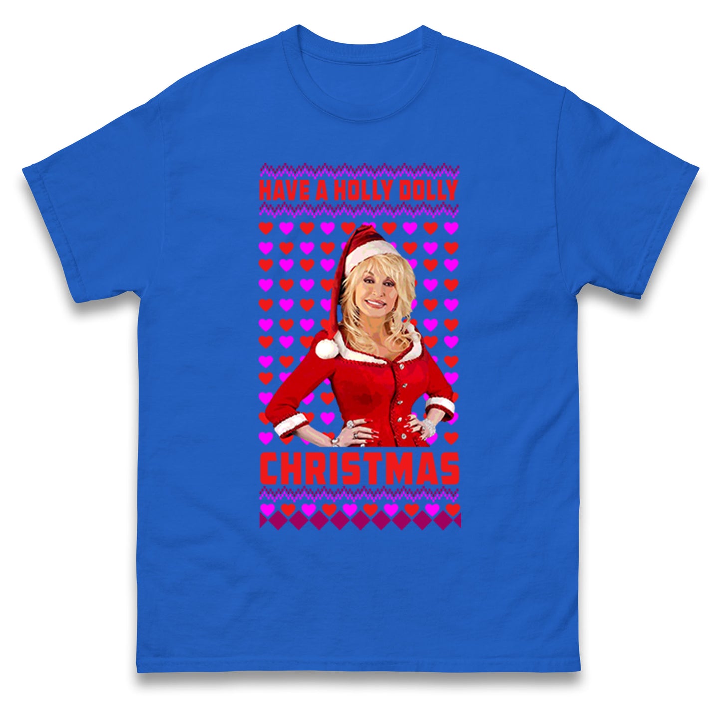 Merry Christmas Dolly Parton Mens Tee Top