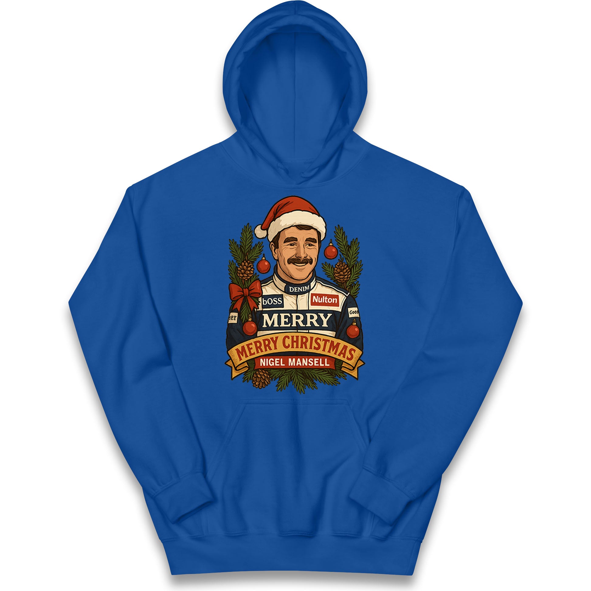 Nigel Mansell Christmas Kids Hoodie
