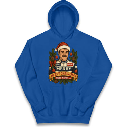 Nigel Mansell Christmas Kids Hoodie
