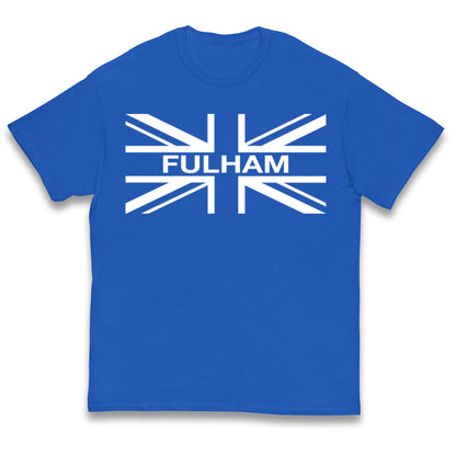 Fulham Football Flag Kids T Shirt