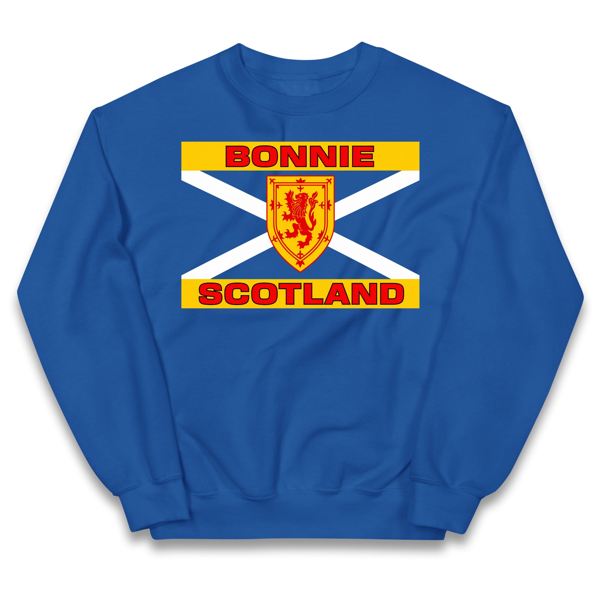 Bonnie Scotland Football Flag Kids Jumper