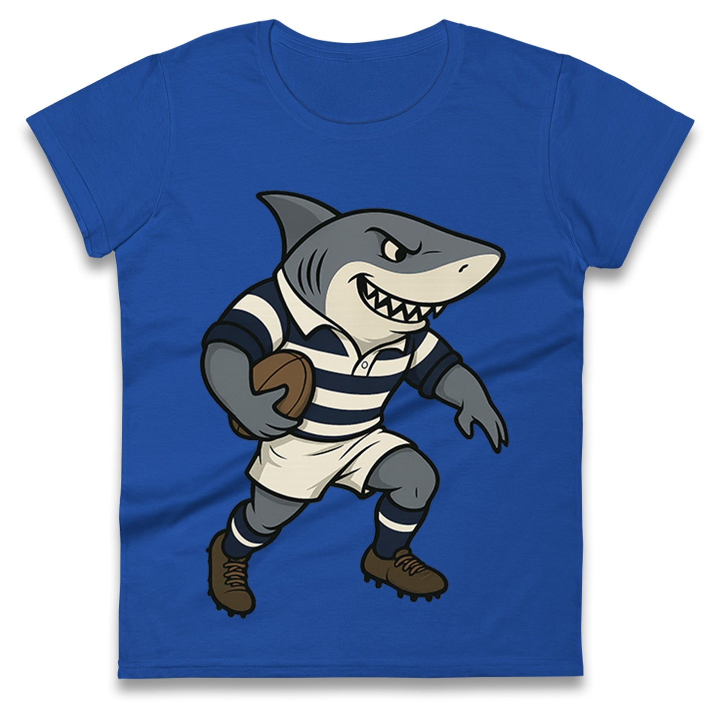 Retro Sale Sharks Rugby Union Ladies T Shirt 