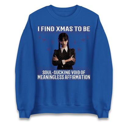 Wednesday Addams Family Christmas Jumper