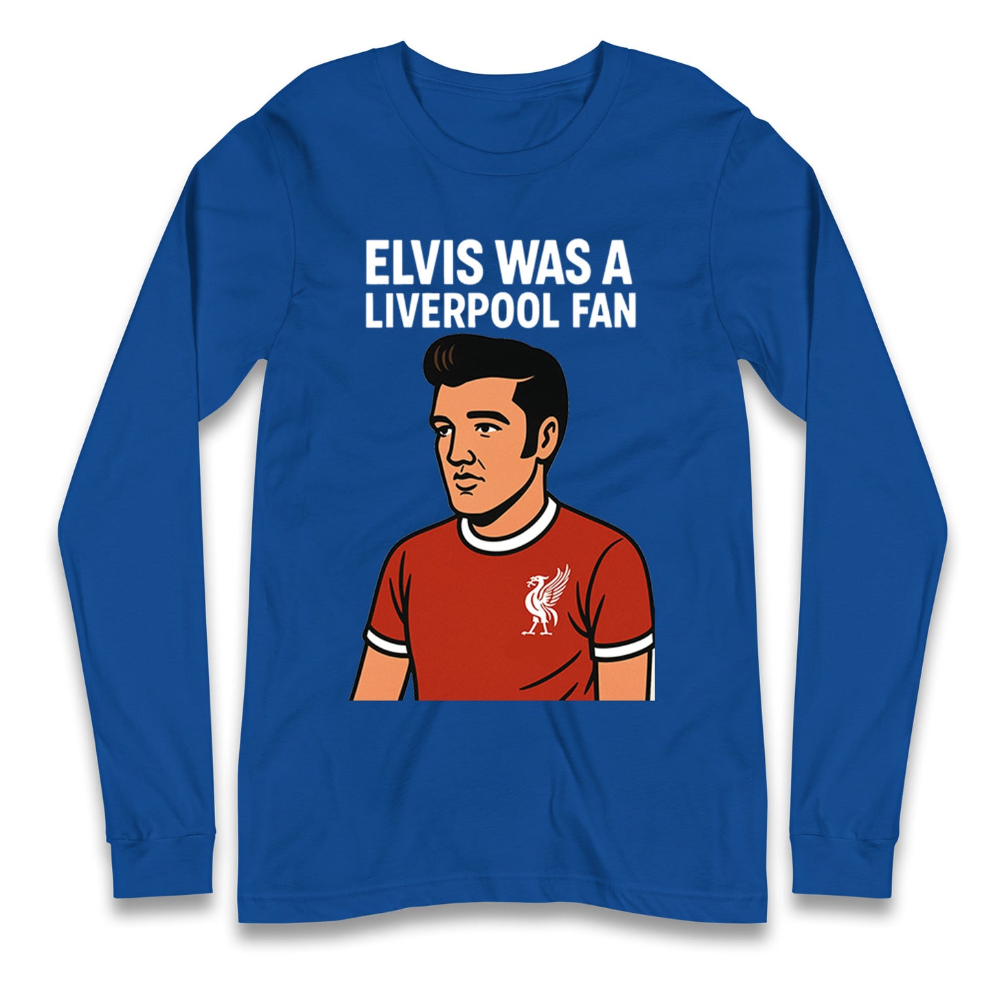 Elvis Presley Liverpool Football Longsleeve T Shirt