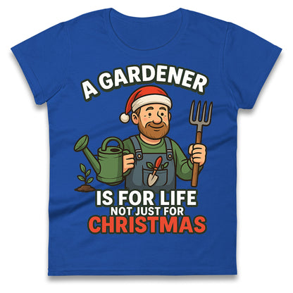 Gardener Christmas Ladies T Shirt
