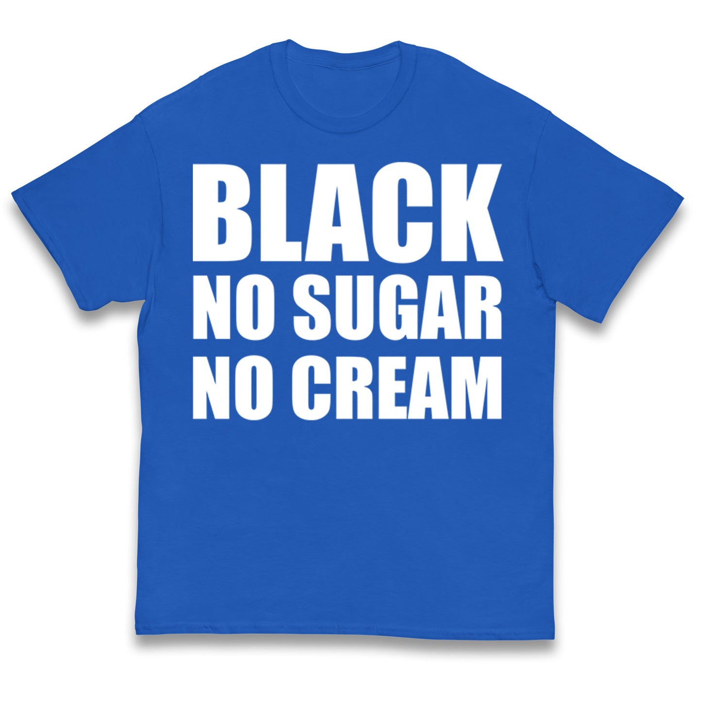 Black No Sugar No Cream Kids T Shirt