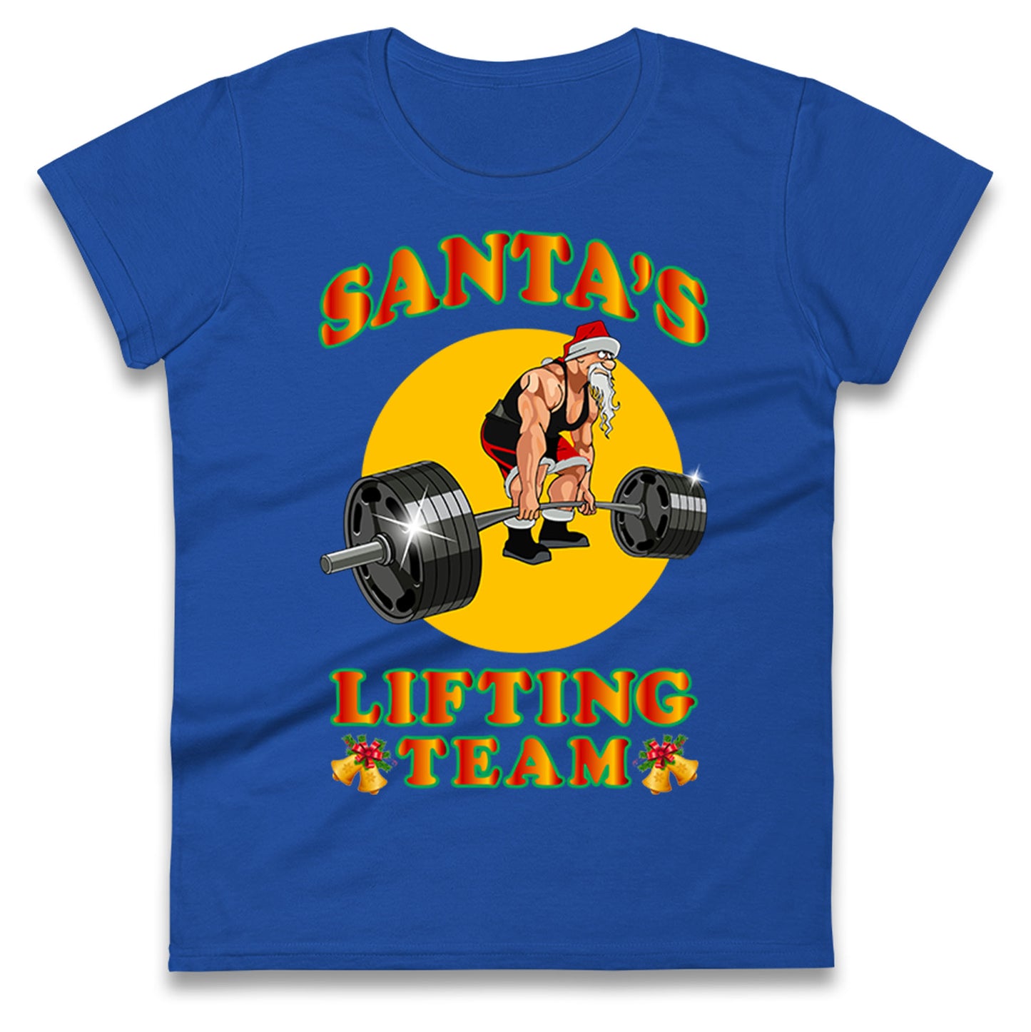 bodybuilding gym christmas womens tee