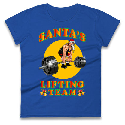 bodybuilding gym christmas womens tee