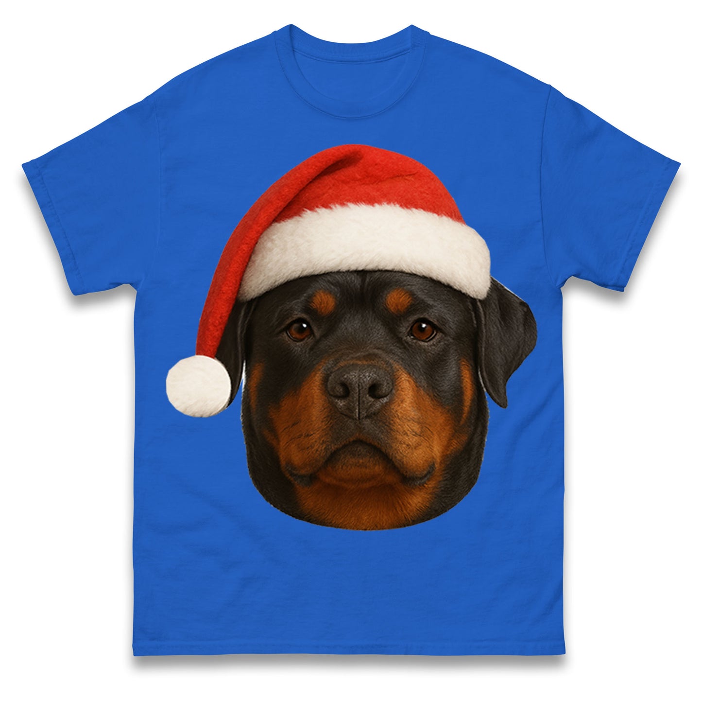 Rottweiler Face Christmas T Shirt
