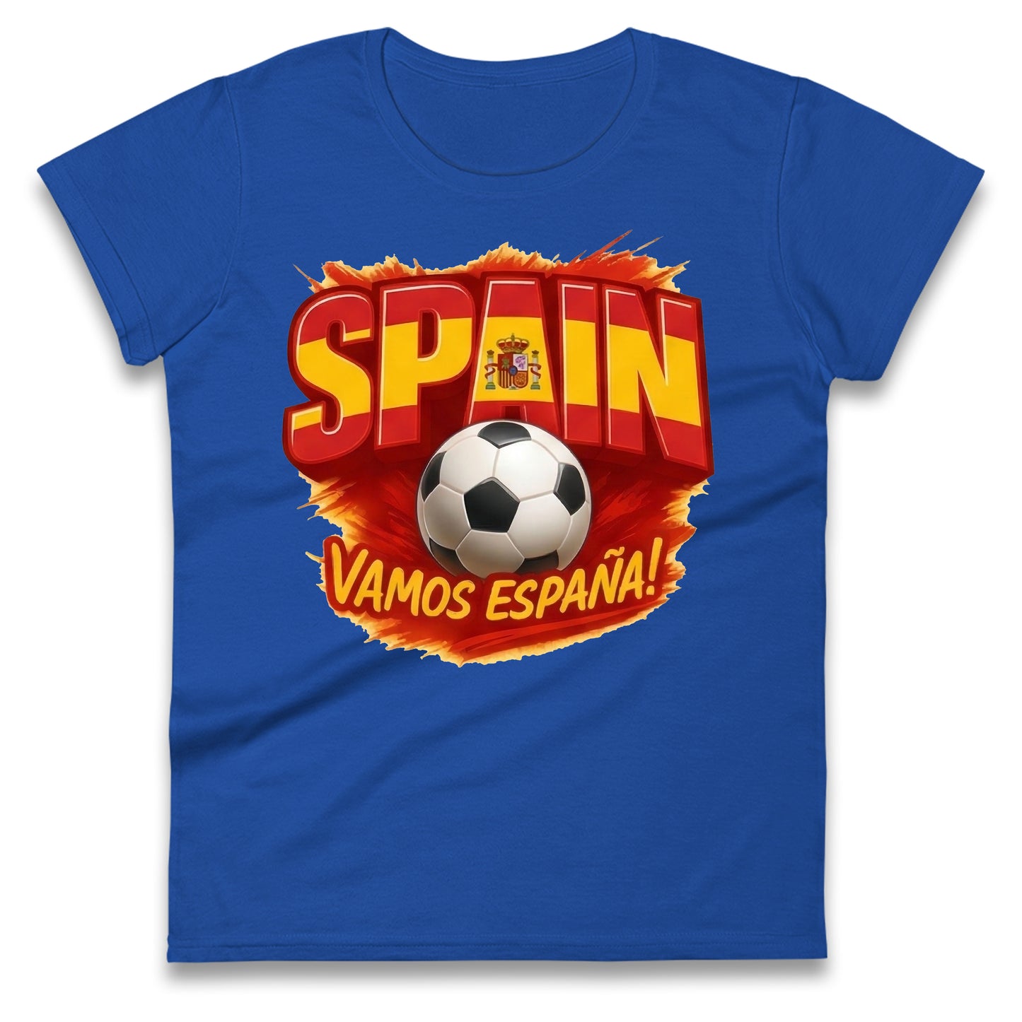 Spain Retro World Cup Ladies T Shirt