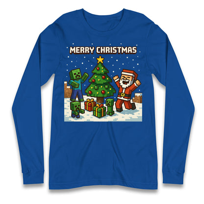 Minecraft Christmas Longsleeve T Shirt
