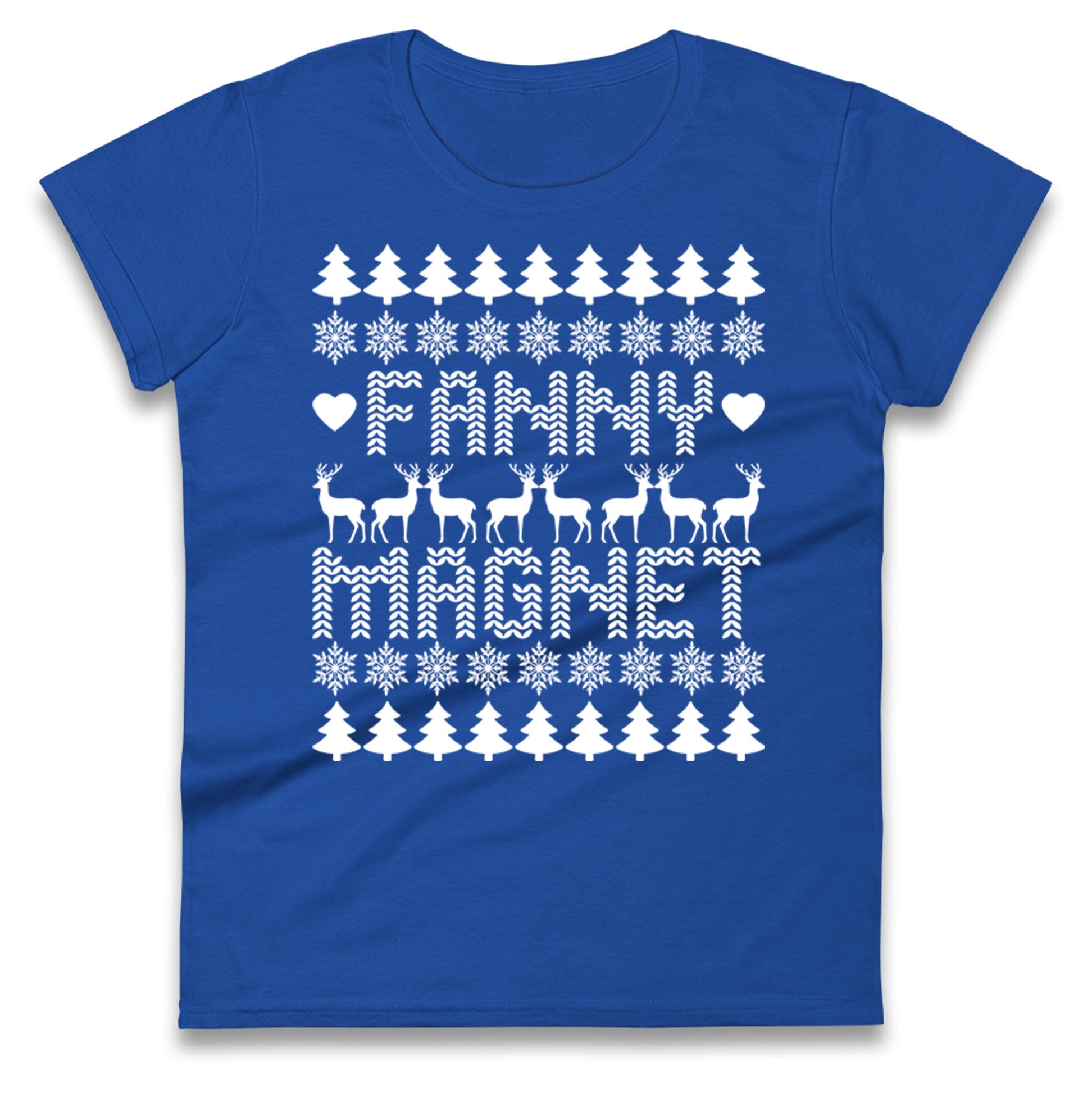 Fanny Magnet Christmas Ladies T Shirt 