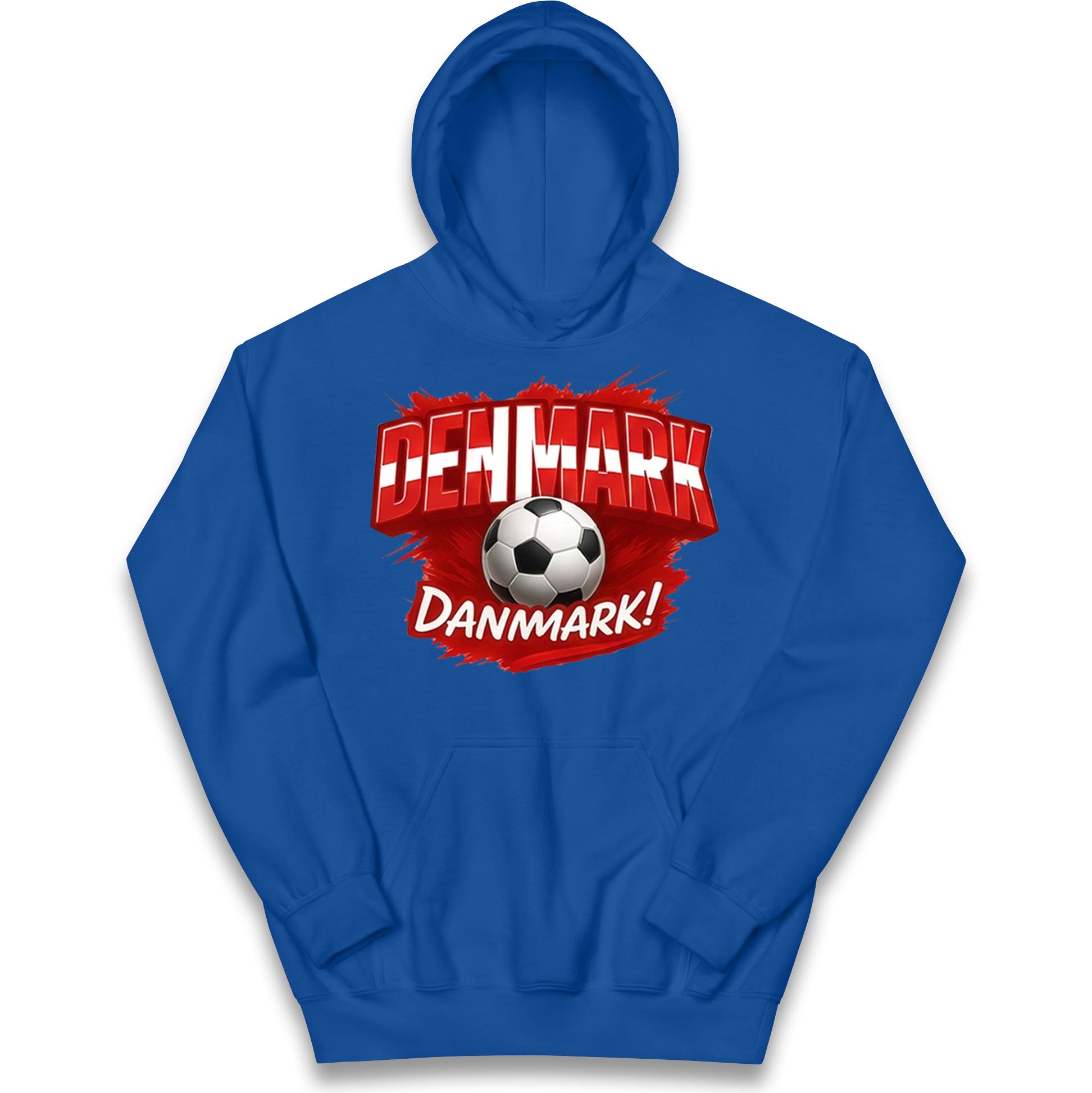 Denmark Retro World Cup Kids Hoodie