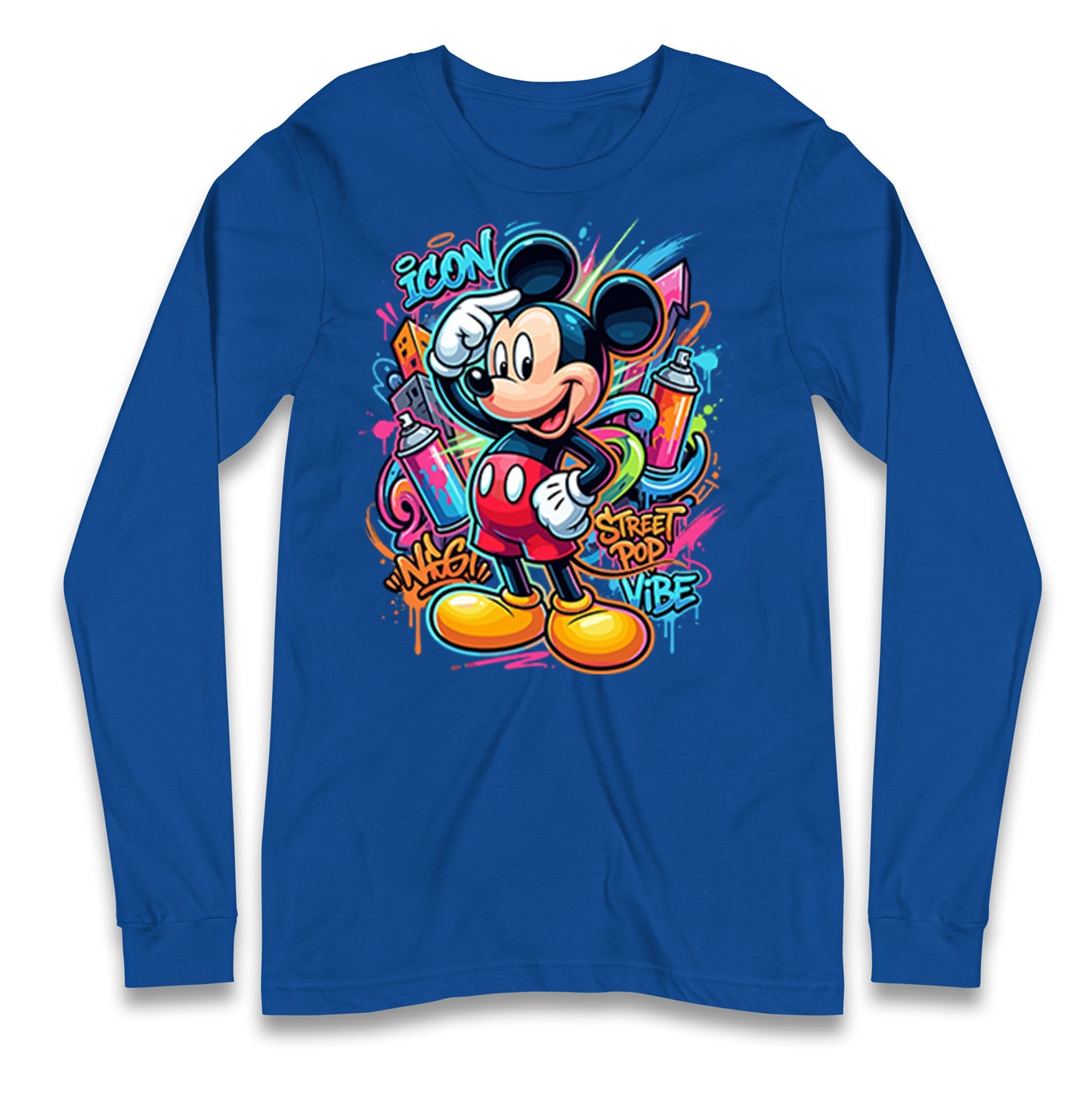 Graffiti Mickey Longsleeve T Shirt