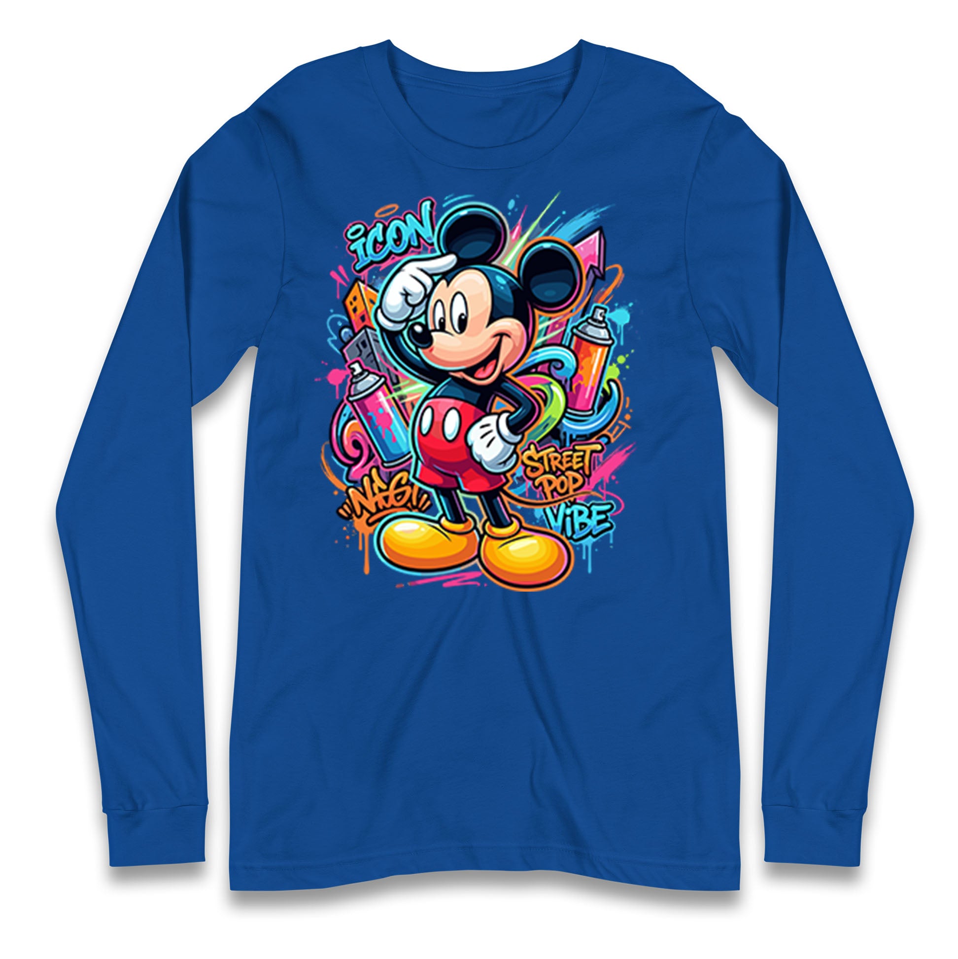 Graffiti Mickey Longsleeve T Shirt