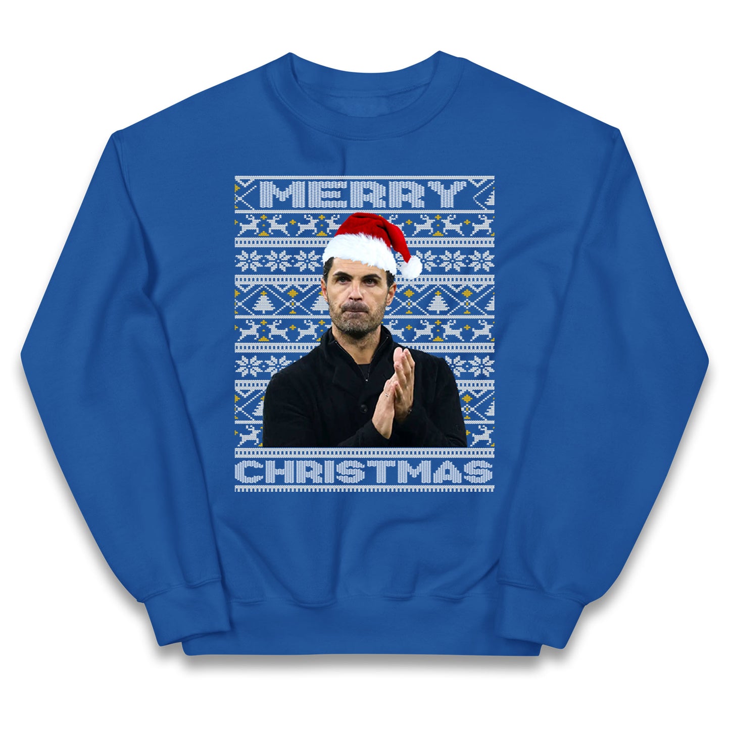 mikel arteta christmas jumper