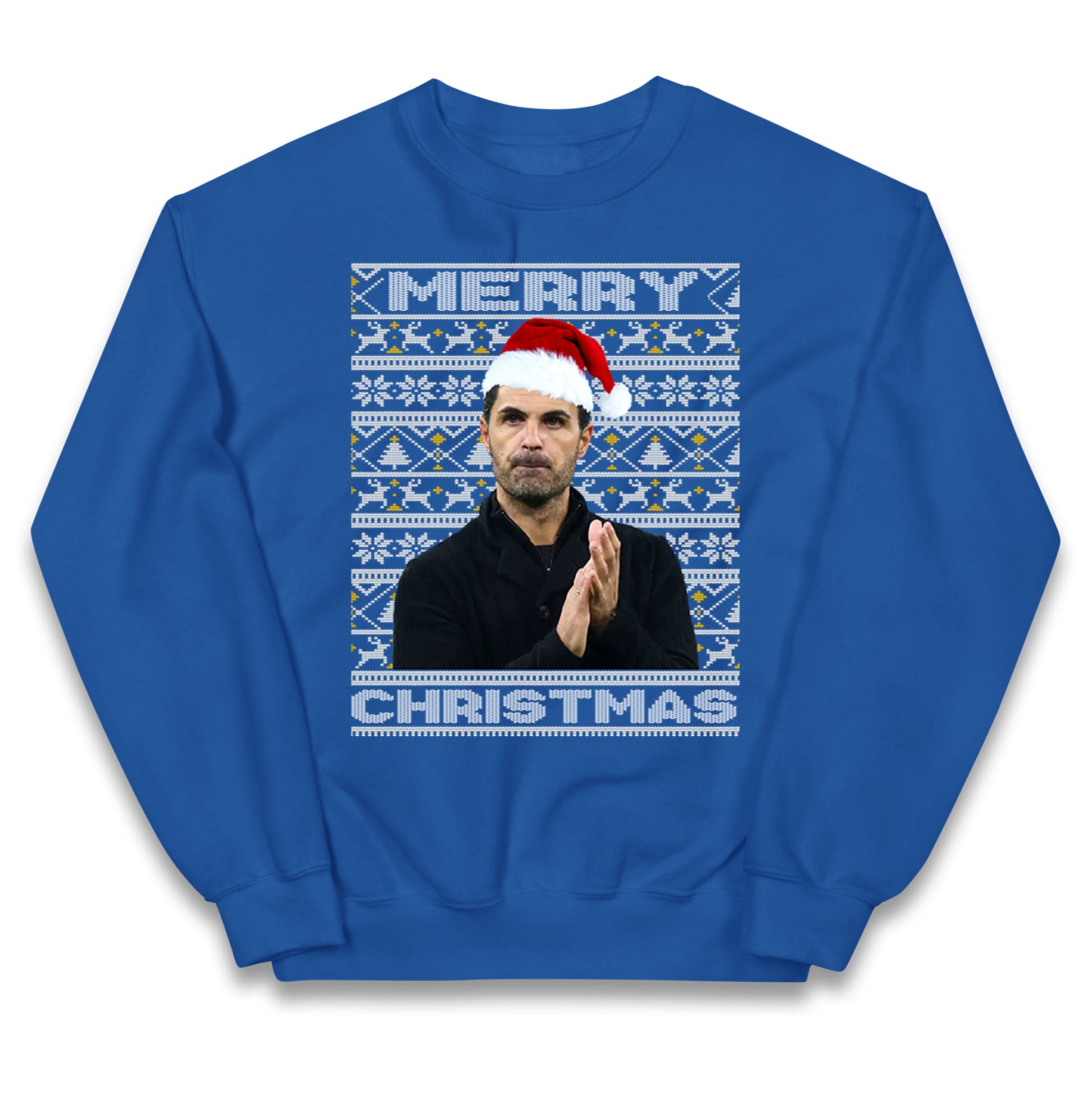 mikel arteta christmas jumper