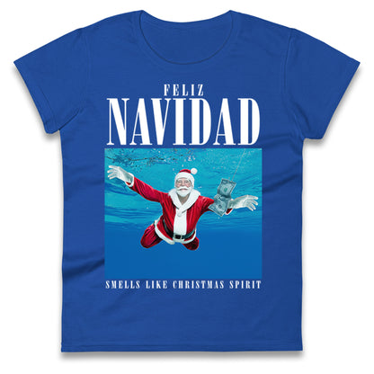 Nirvana Christmas Ladies T Shirt