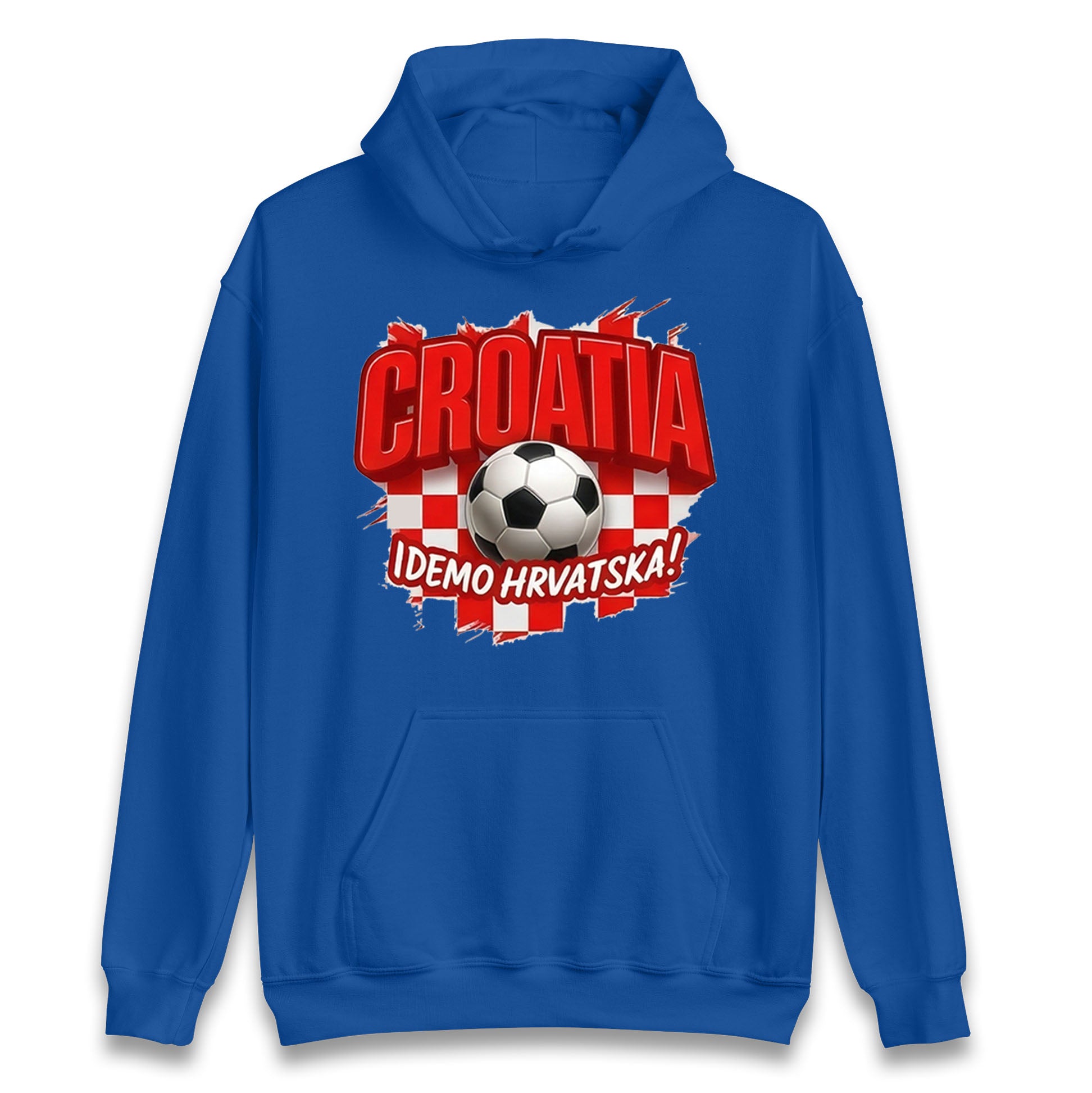 Croatia Retro World Cup Hoodie