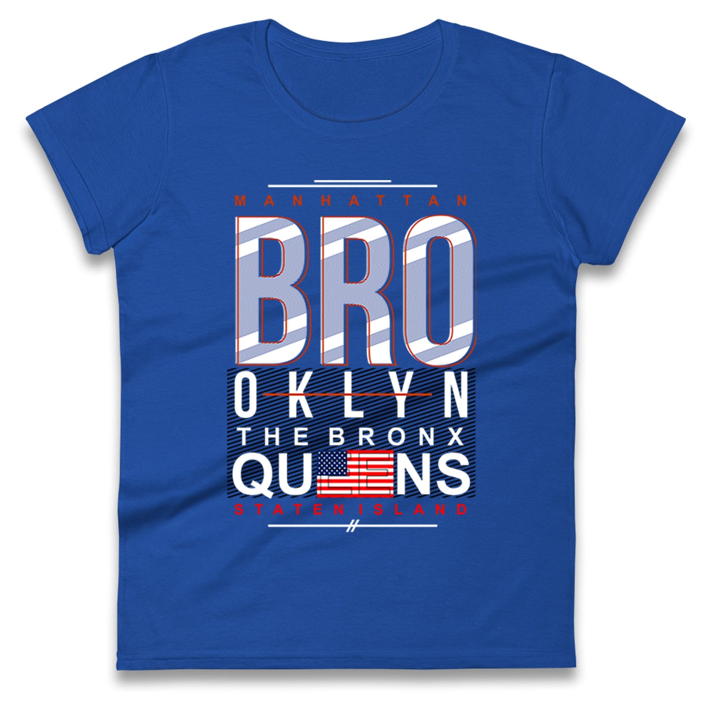 Brooklyn New York State Ladies T Shirt