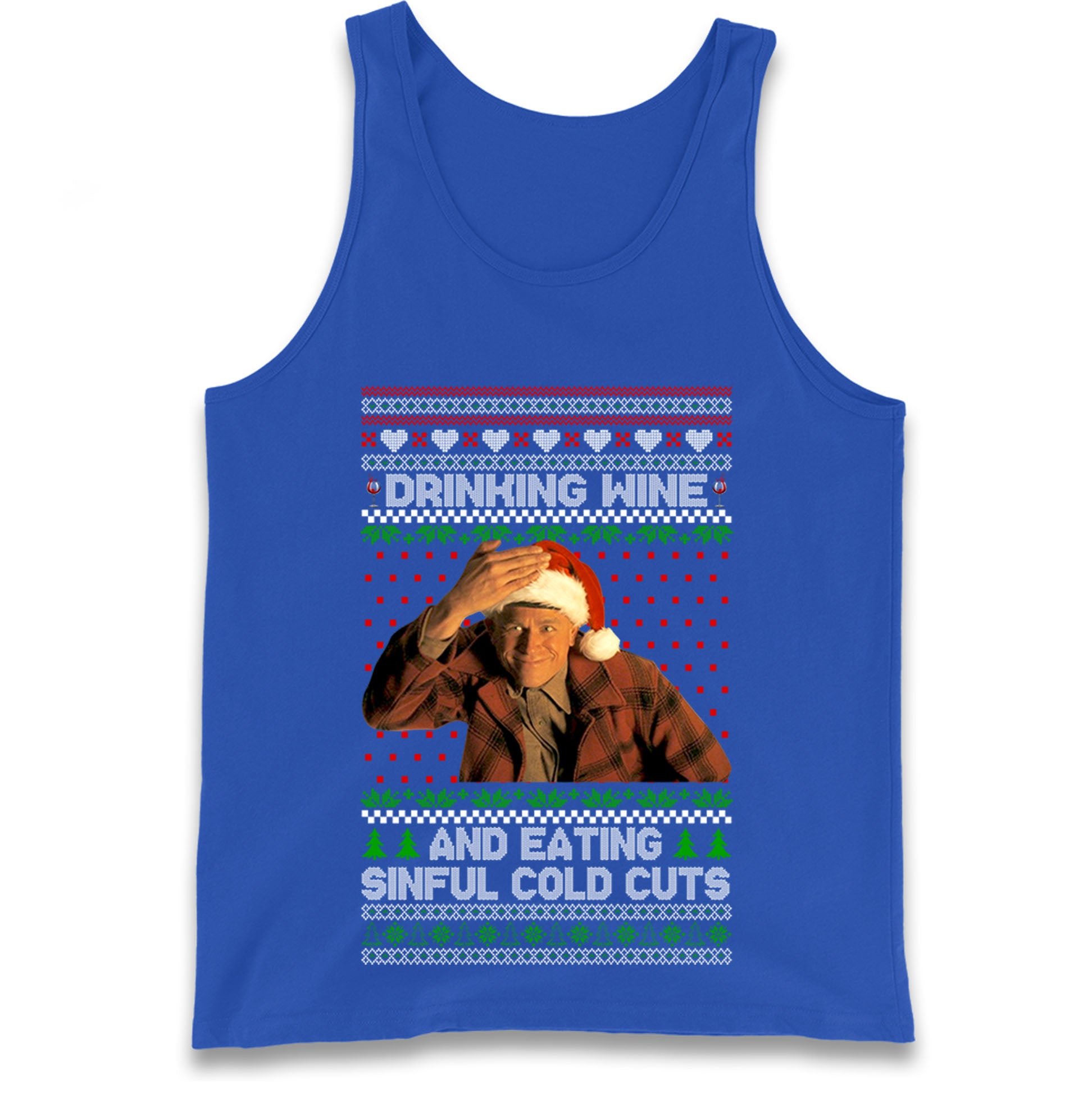 Ed Gein Wine Christmas Tank Top