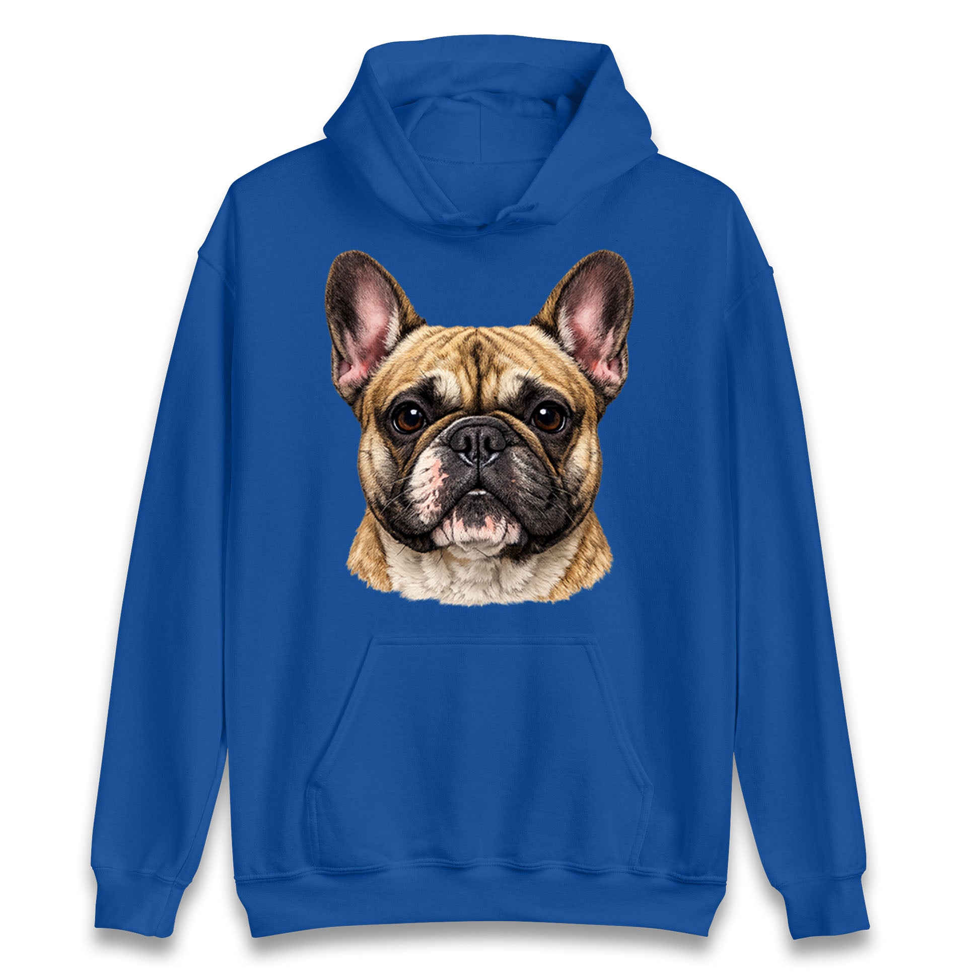 French Bulldog Face Hoodie