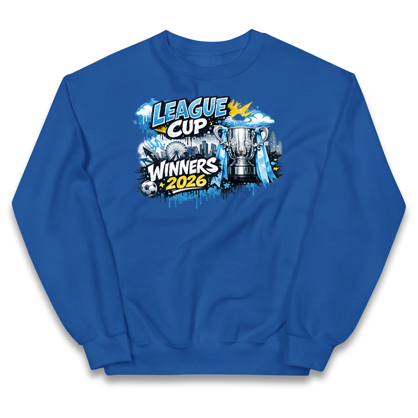 Man City League Cup Winners 2026 Kids Jumper
