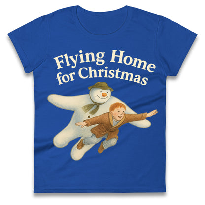 The Snowman Movie Christmas Ladies T Shirt 