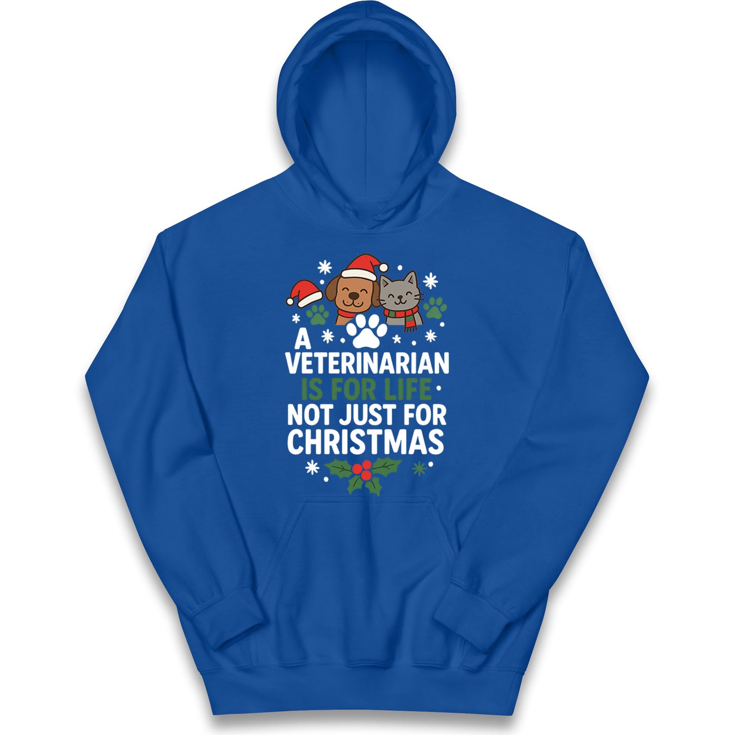 Veterinarian Christmas Kids Hoodie