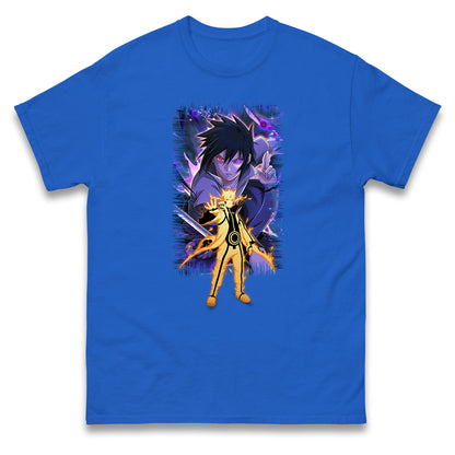 sasuke uchiha and naruto uzumaki t shirt
