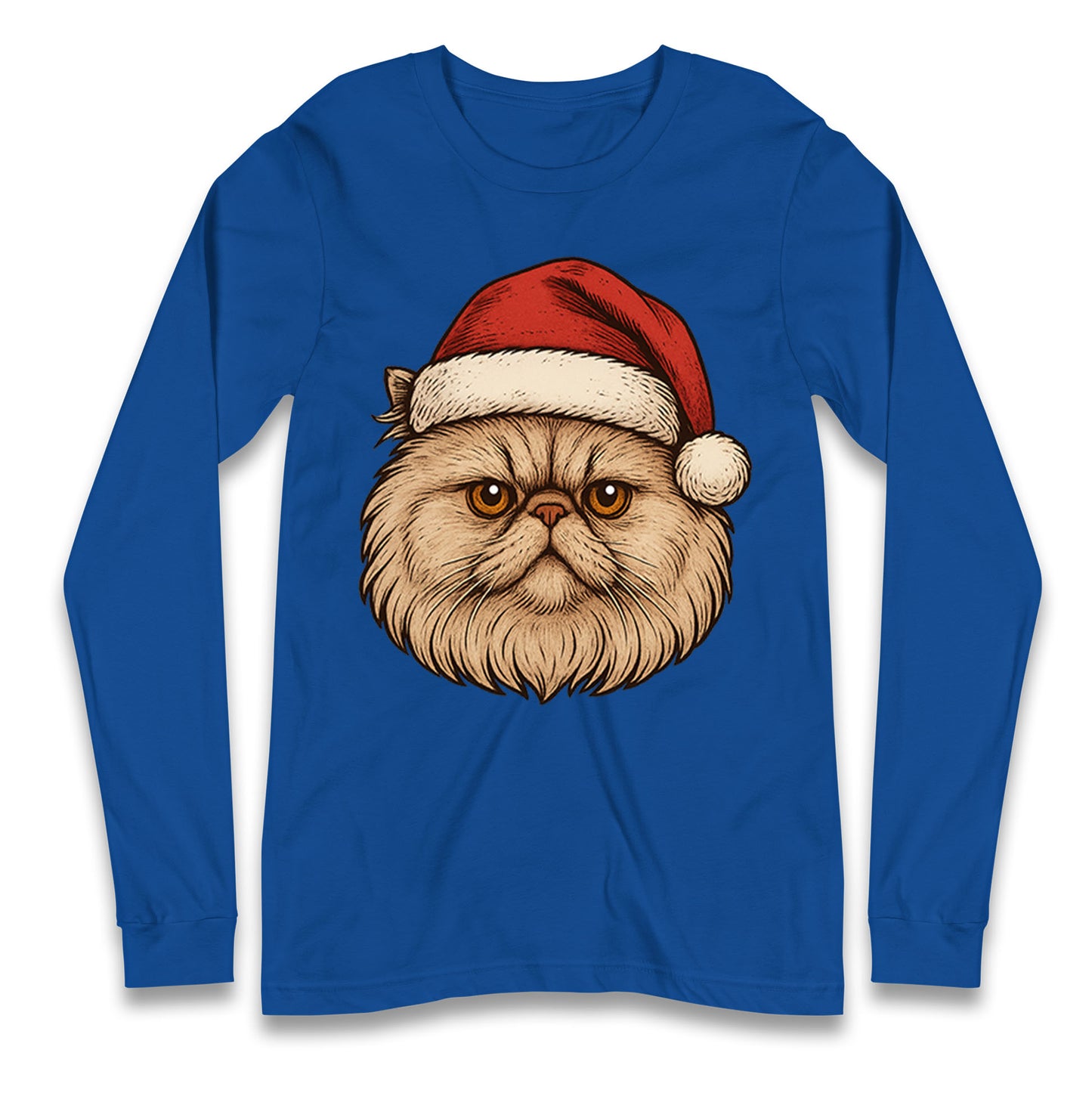 Persian Cat Christmas Longsleeve T Shirt 