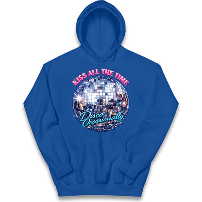 Kiss All The Time Disco Occasionally Kids Hoodie