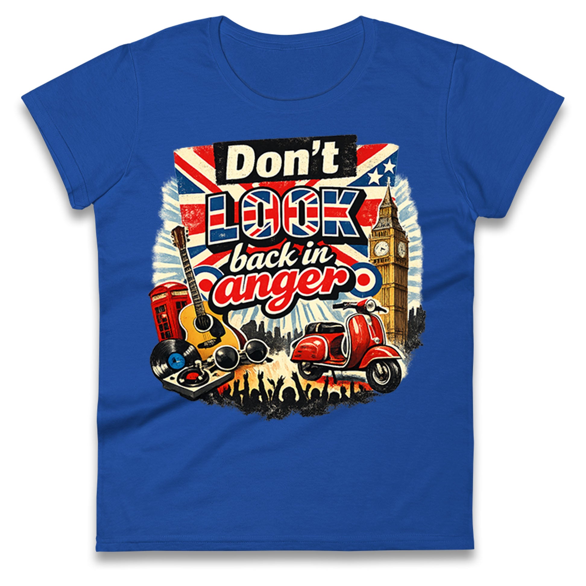 Don't Look Back In Anger Ladies T Shirt