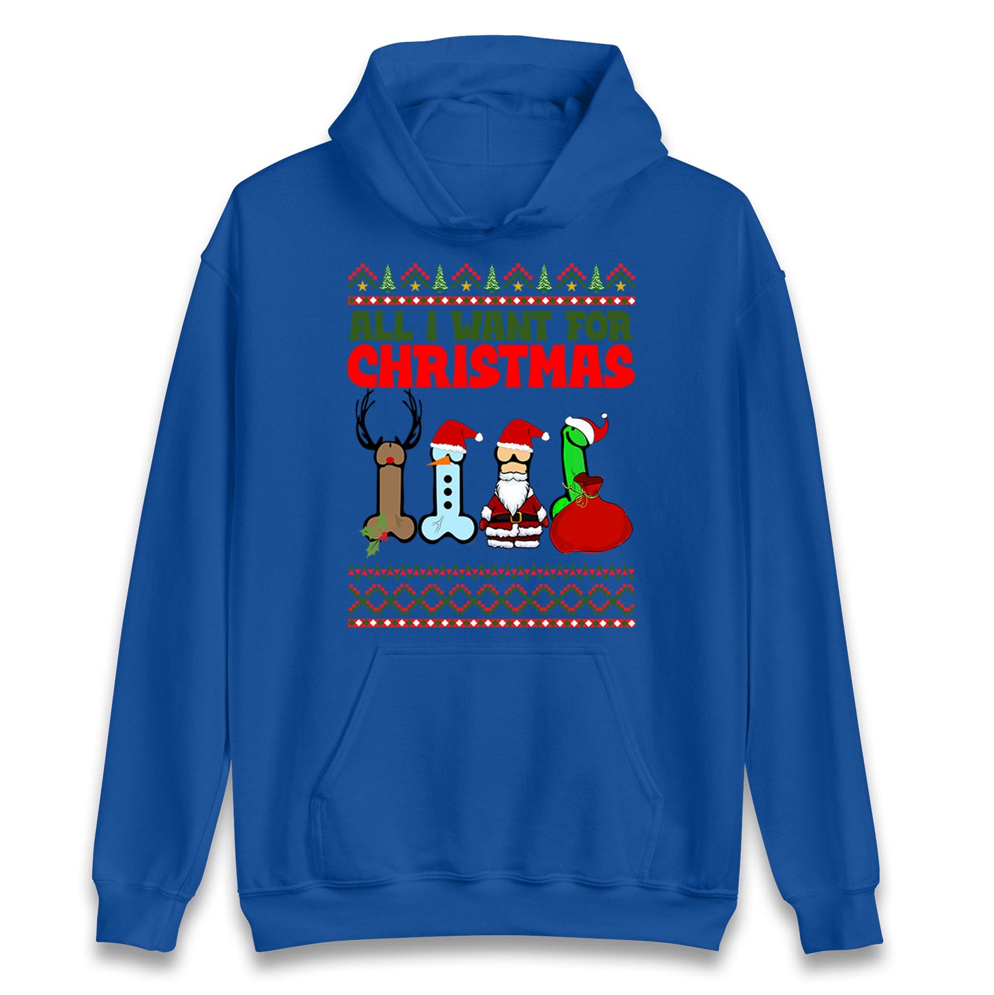 All I Want For Christmas Funny Adults Joke Hoodie