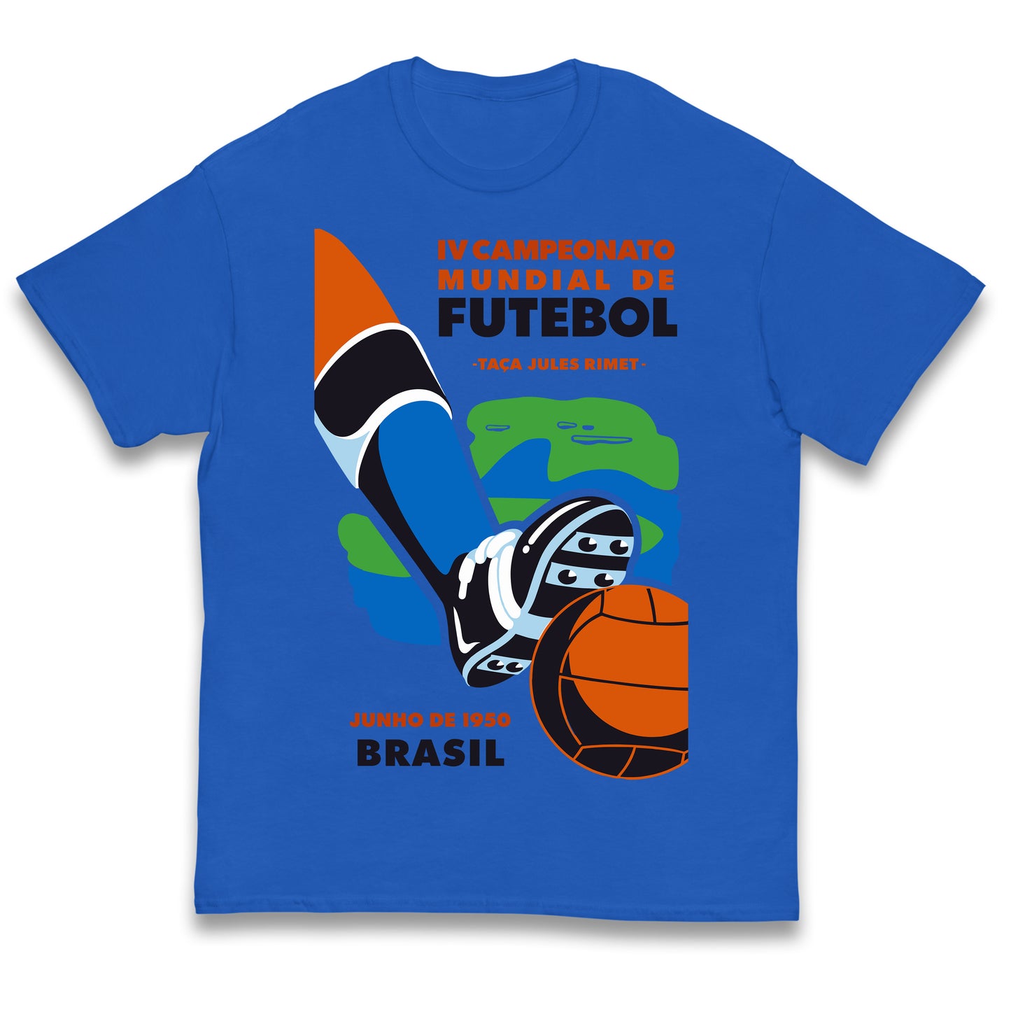 Brasil 1950 Retro World Cup Kids T Shirt