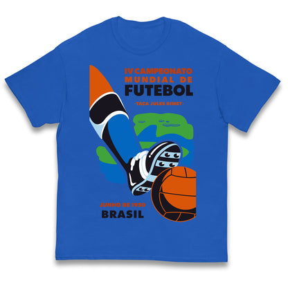 Brasil 1950 Retro World Cup Kids T Shirt