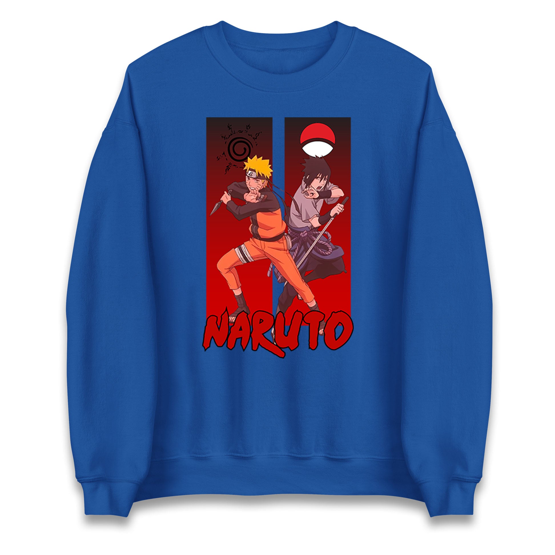 naruto eight trigrams sealing and sasuke uchiha crest sweatshirt