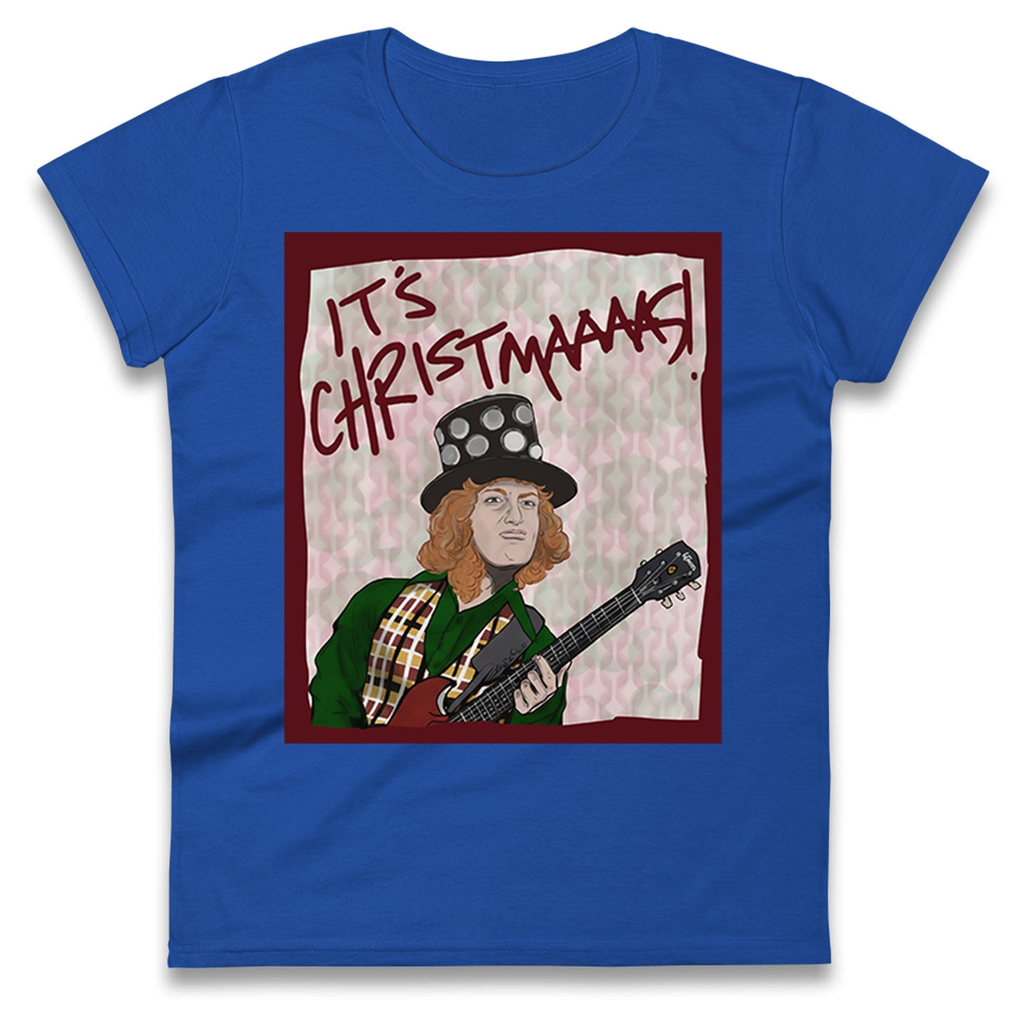 Noddy Holder Christmas Ladies T Shirt