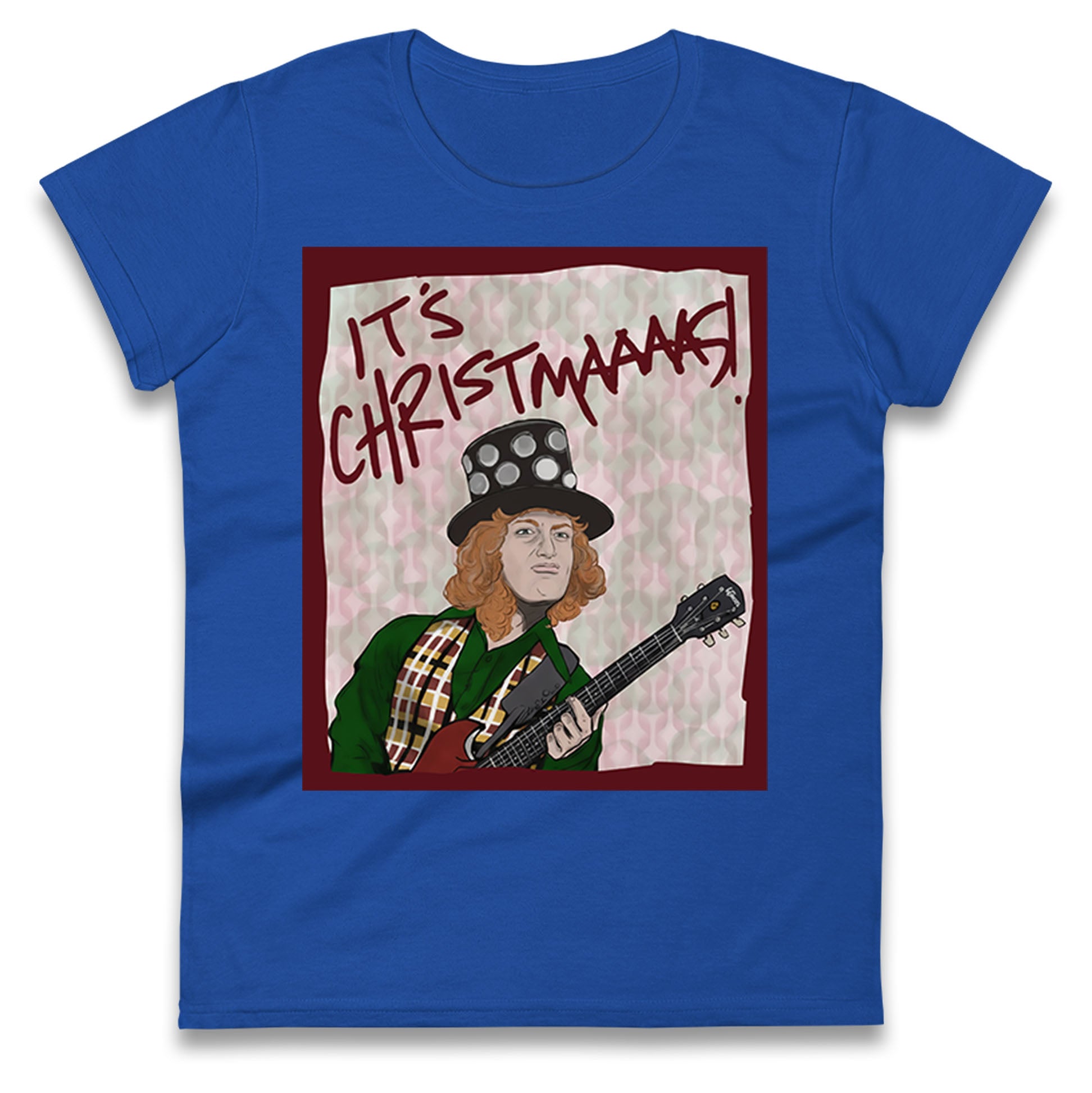 Noddy Holder Christmas Ladies T Shirt