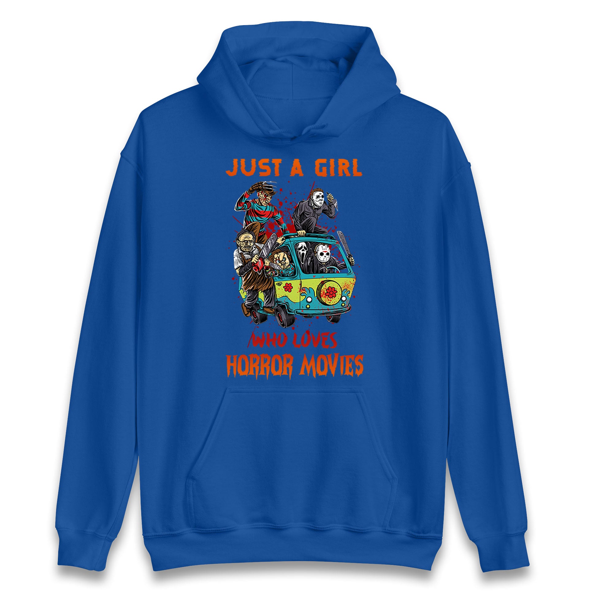 Just A Girl Who Loves Horror Movies Halloween Hoodie
