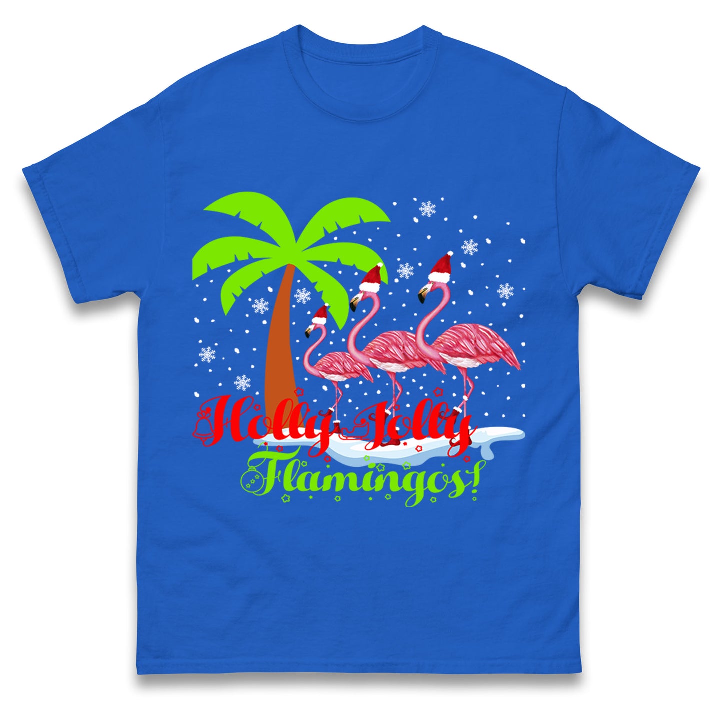 Holly Jolly Flamingos Christmas t shirt
