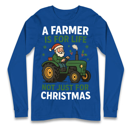 Farmer Christmas Longsleeve T Shirt