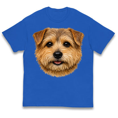 Norfolk Terrier Dog Face Kids T Shirt